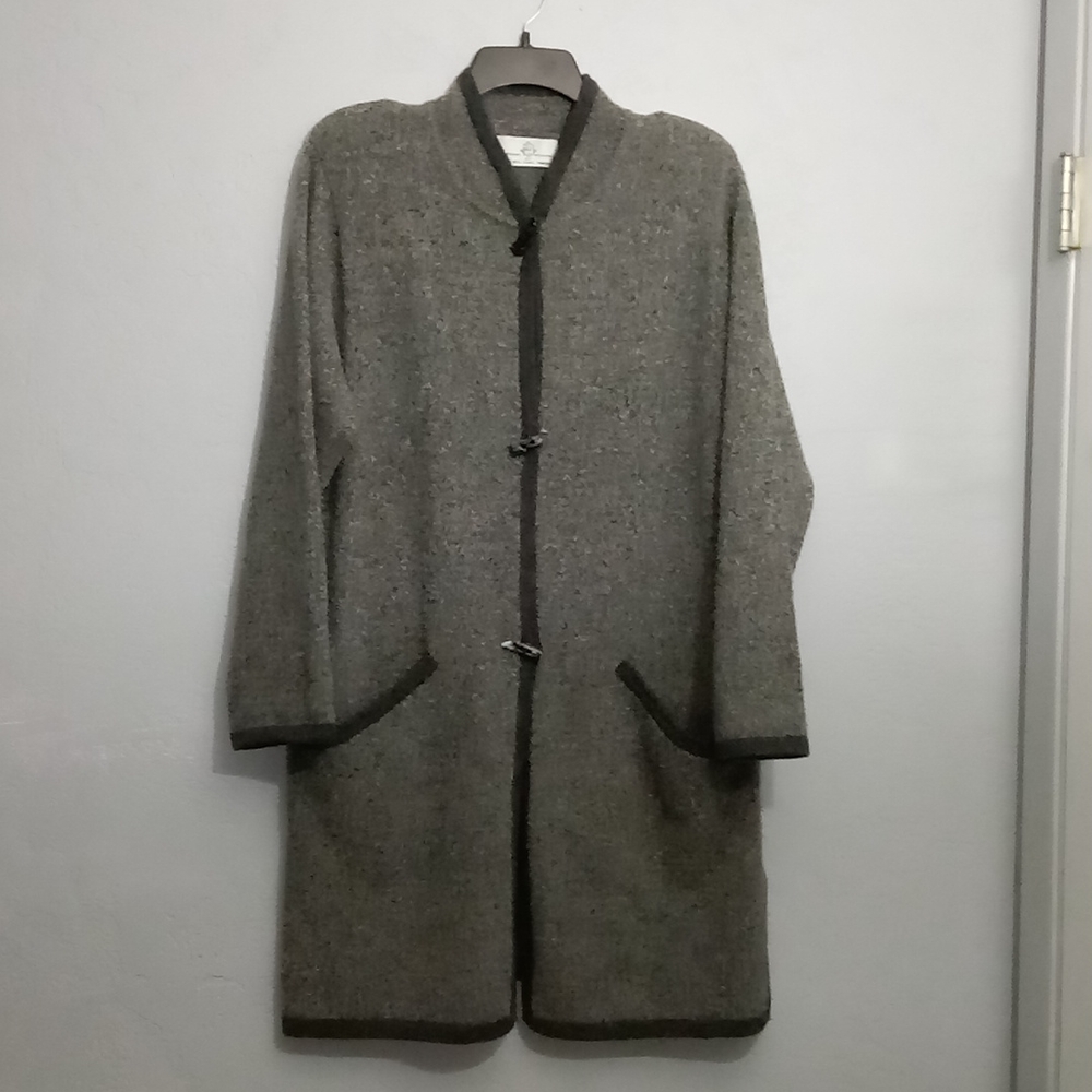 Design Options 100% Lambswool Long Sweater Duster